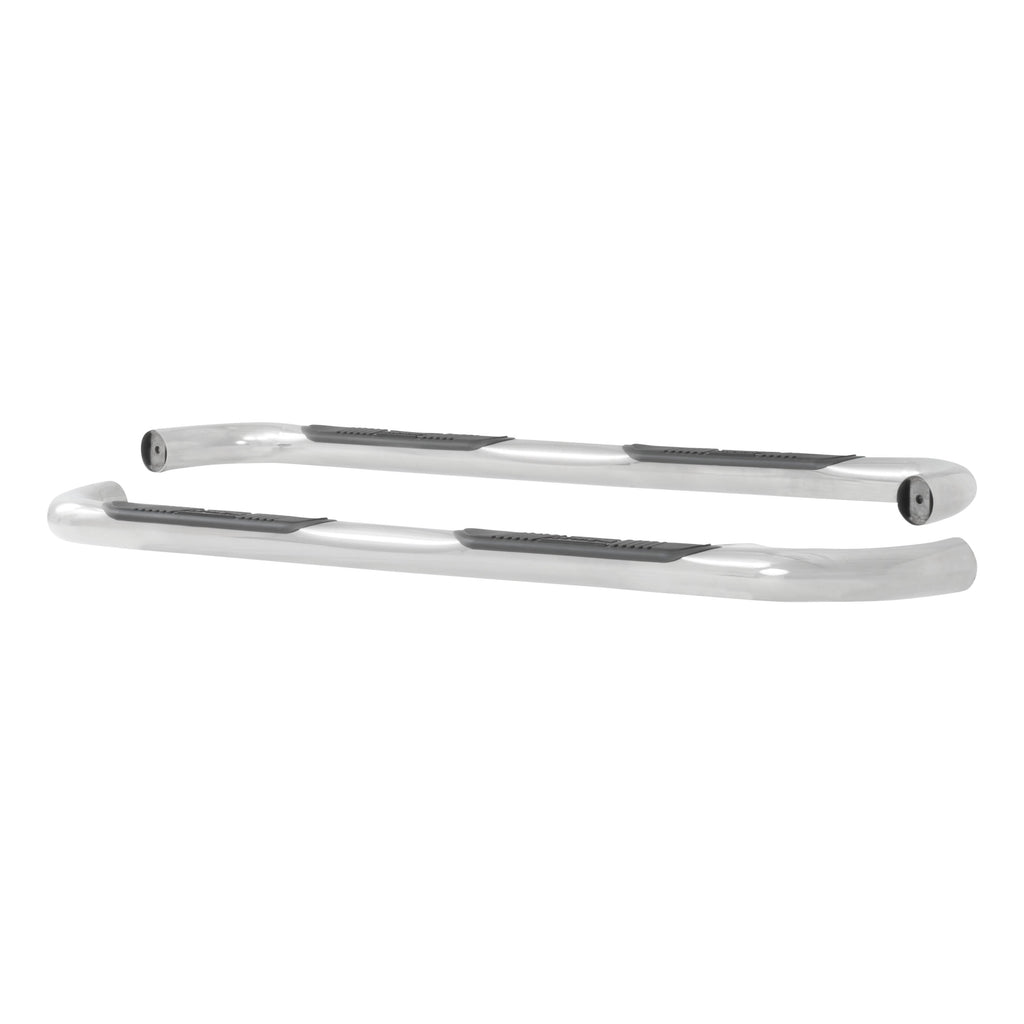 Luverne 460922 LUVERNE 460922 Round Nerf Bars (3 Inch Tubular Polished Stainless Steel)-1 Pair - Truck Part Superstore