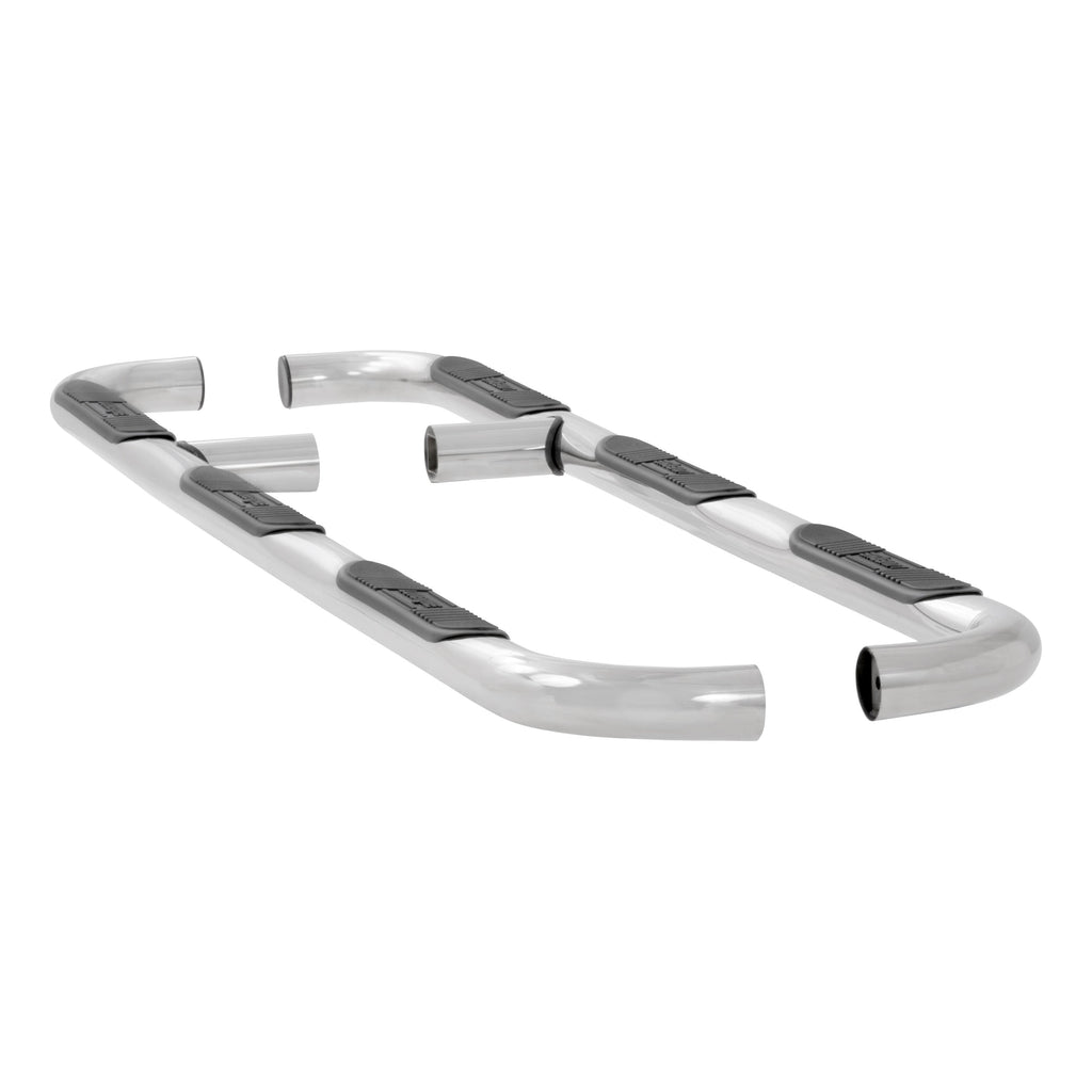Luverne 460927 LUVERNE 460927 Round Nerf Bars (3 Inch Tubular Polished Stainless Steel)-1 Pair - Truck Part Superstore
