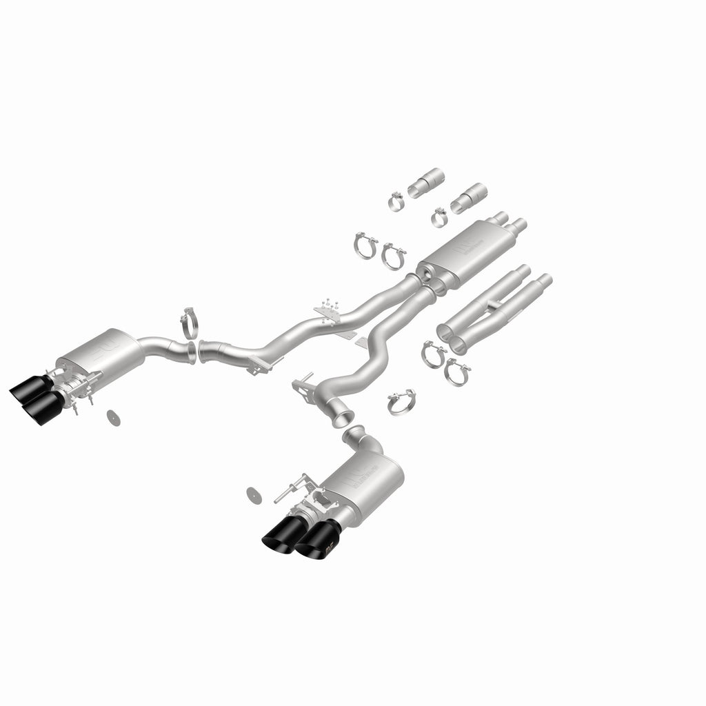 MagnaFlow Exhaust Products 19646 xMOD Series Black Chrome Tips Cat-Back System for Select Ford Mustang