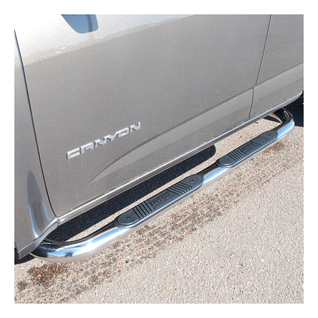 Luverne 461510 LUVERNE 461510 Round Nerf Bars (3 Inch Tubular Polished Stainless Steel)-1 Pair - Truck Part Superstore