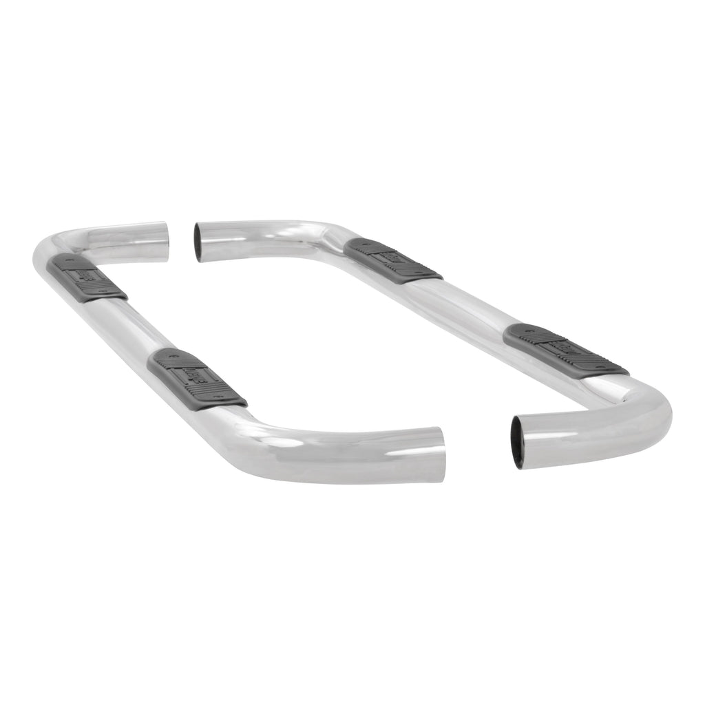 Luverne 461514 LUVERNE 461514 Round Nerf Bars (3 Inch Tubular Polished Stainless Steel)-1 Pair - Truck Part Superstore