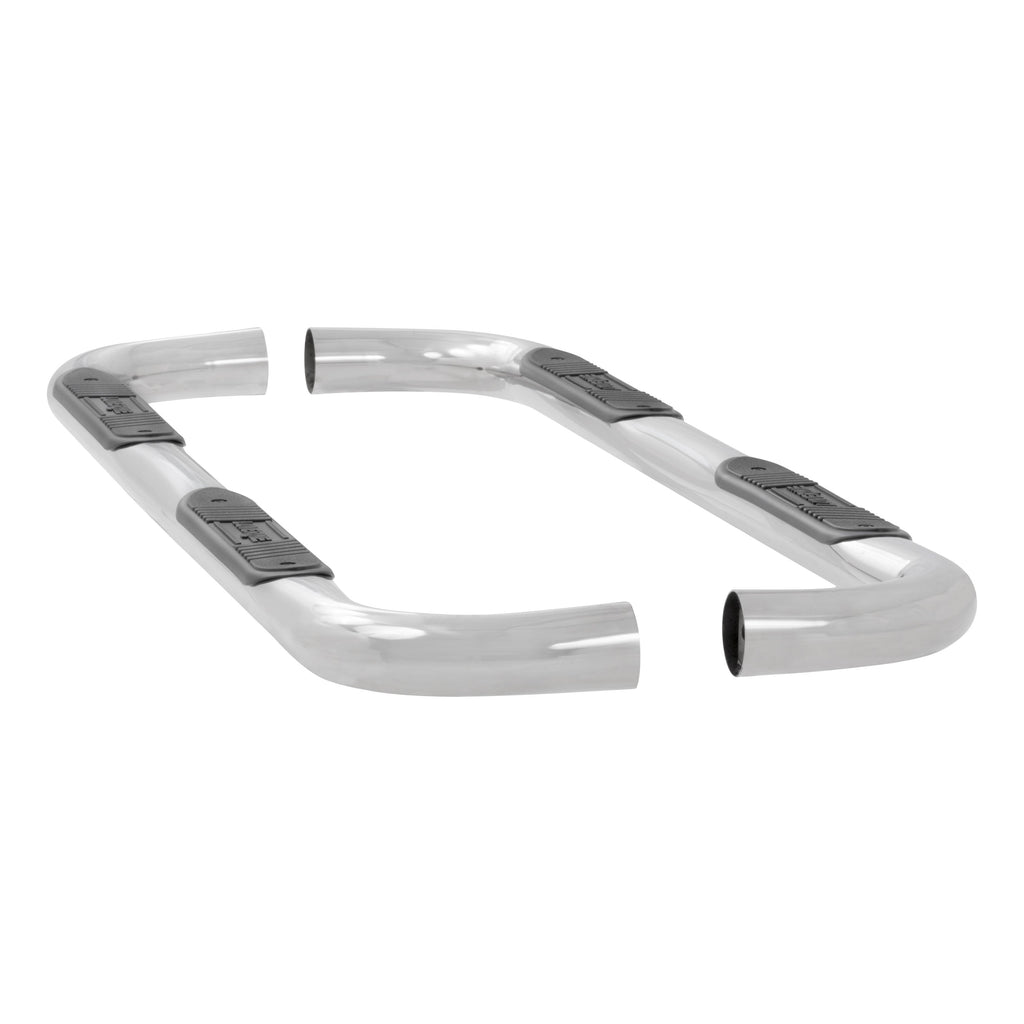 Luverne 461516 LUVERNE 461516 Round Nerf Bars (3 Inch Tubular Polished Stainless Steel)-1 Pair - Truck Part Superstore