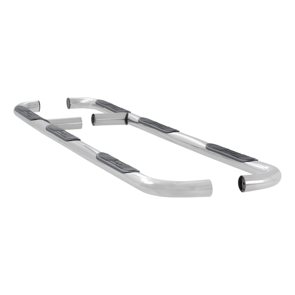 Luverne 461517 LUVERNE 461517 Round Nerf Bars (3 Inch Tubular Polished Stainless Steel)-1 Pair - Truck Part Superstore