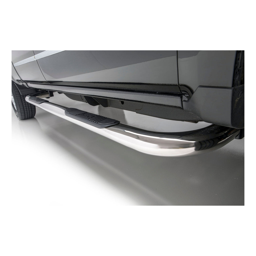 Luverne 461652 LUVERNE 461652 Round Nerf Bars (3 Inch Tubular Polished Stainless Steel)-1 Pair - Truck Part Superstore