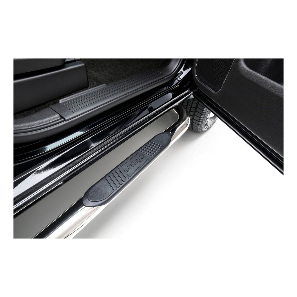 Luverne 461724 LUVERNE 461724 Round Nerf Bars (3 Inch Tubular Polished Stainless Steel)-1 Pair - Truck Part Superstore