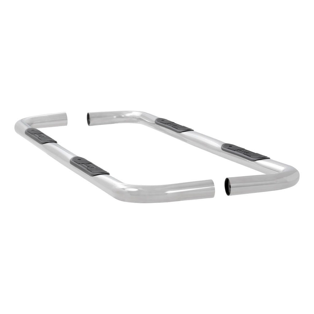 Luverne 461725 LUVERNE 461725 Round Nerf Bars (3 Inch Tubular Polished Stainless Steel)-1 Pair - Truck Part Superstore