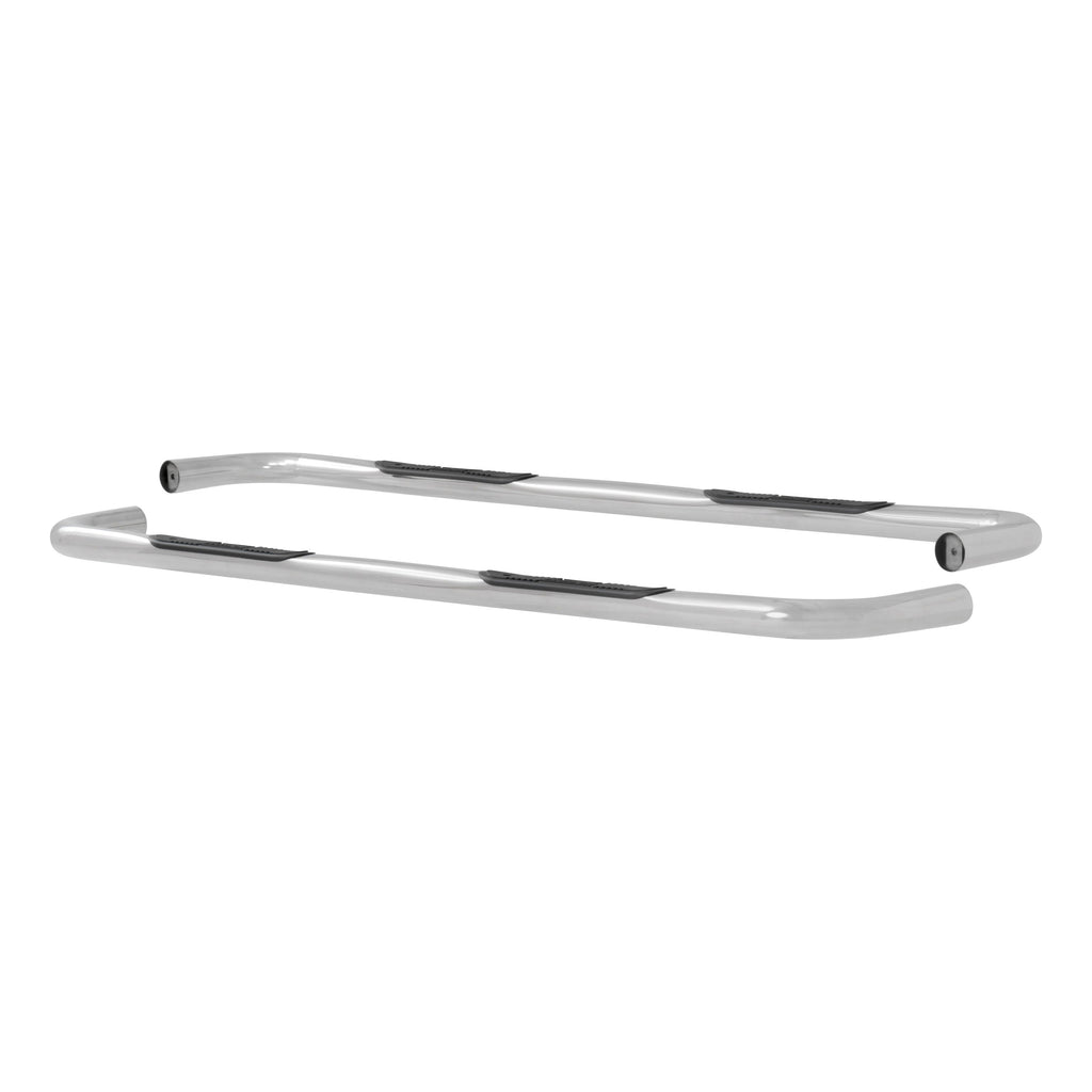 Luverne 461725 LUVERNE 461725 Round Nerf Bars (3 Inch Tubular Polished Stainless Steel)-1 Pair - Truck Part Superstore