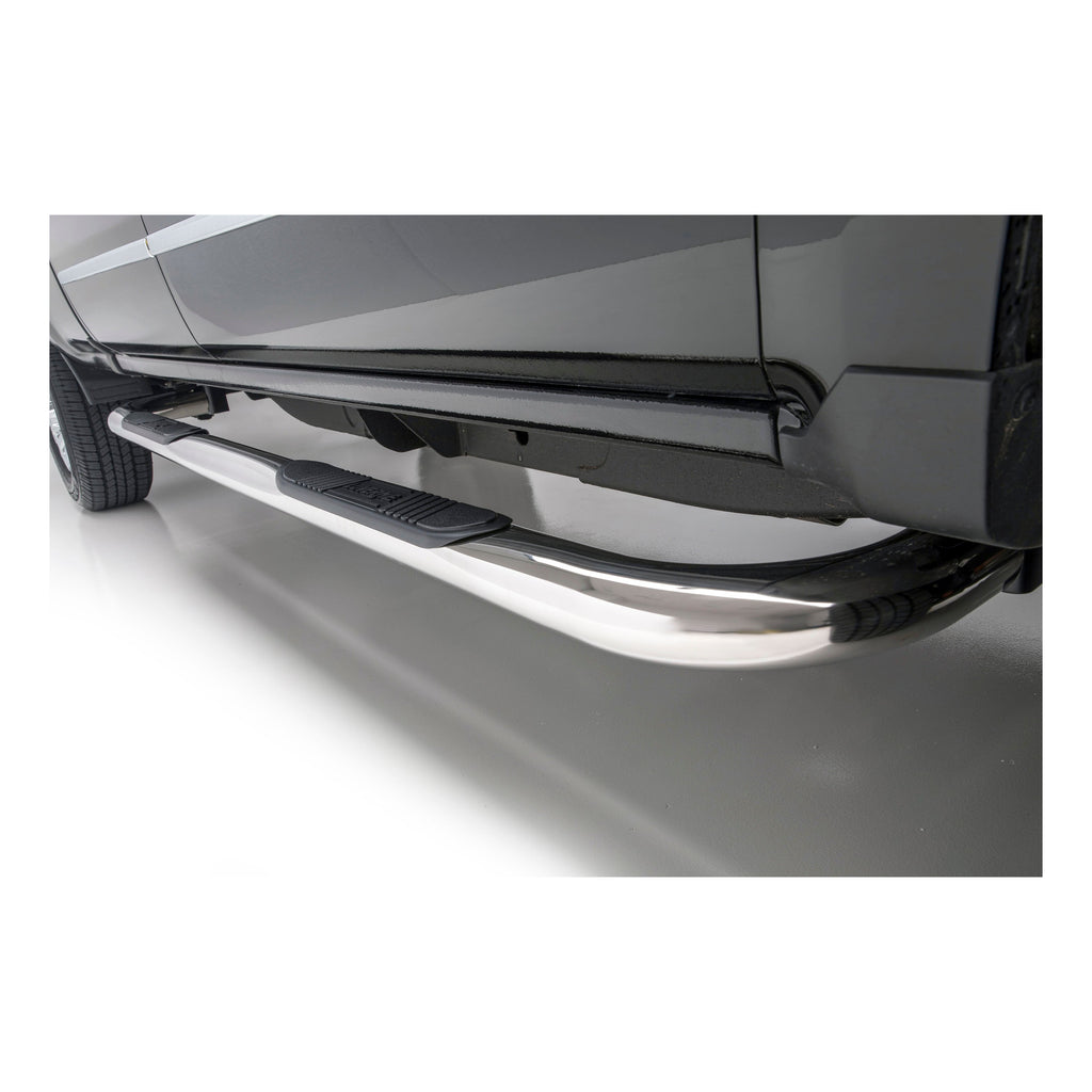 Luverne 461725 LUVERNE 461725 Round Nerf Bars (3 Inch Tubular Polished Stainless Steel)-1 Pair - Truck Part Superstore