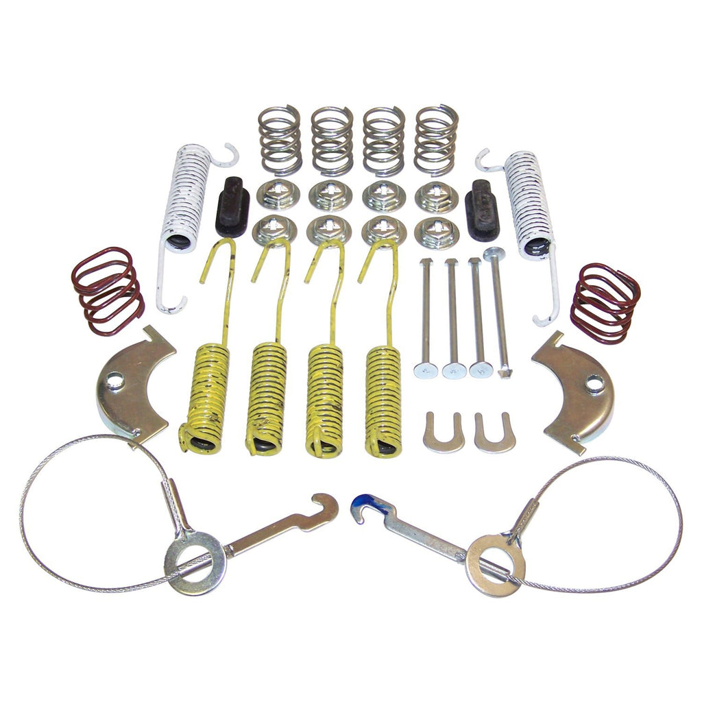 Crown Automotive Jeep Replacement 4636778 Rear Drum Brake Hardware Kit for Select 1986-95 Jeep Models w/ Dana 44 Rear Axle