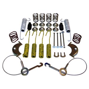 Crown Automotive Jeep Replacement 4636778 Rear Drum Brake Hardware Kit for Select 1986-95 Jeep Models w/ Dana 44 Rear Axle