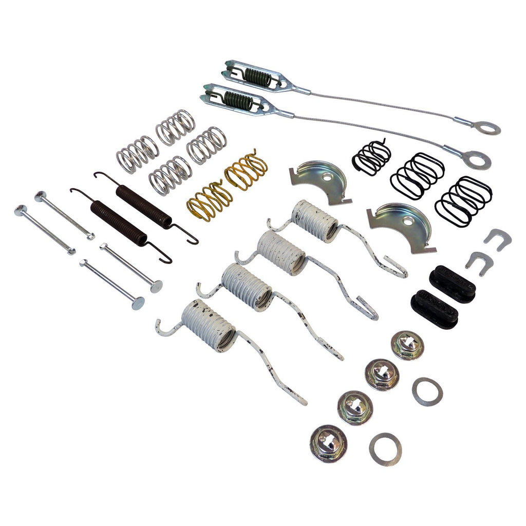 Crown Automotive Jeep Replacement 4636779 Rear Drum Brake Hardware Kit for 90-06 Jeep YJ, TJ, XJ, MJ, w/ 9" Brakes for Select Jeep Cherokee, Jeep Comanche, Jeep TJ, Jeep Wrangler