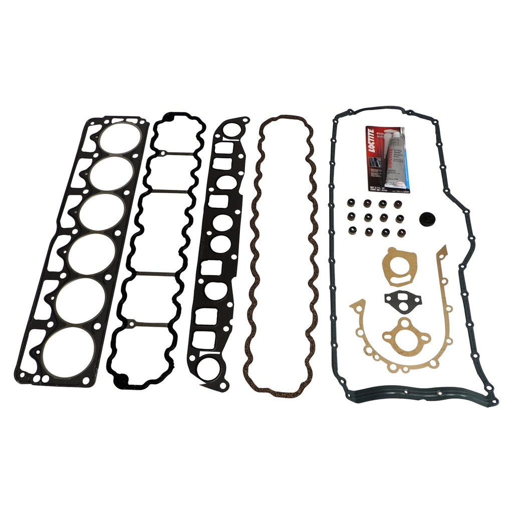 Crown Automotive Jeep Replacement 4636982MK Master Engine Upper Gasket Set for 1991-1999 Jeep TJ, YJ, XJ, MJ, ZJ, ZG w/ 4.0L for Select Jeep Cherokee, Jeep Comanche, Jeep Grand Cherokee, Jeep TJ, Jeep Wrangler