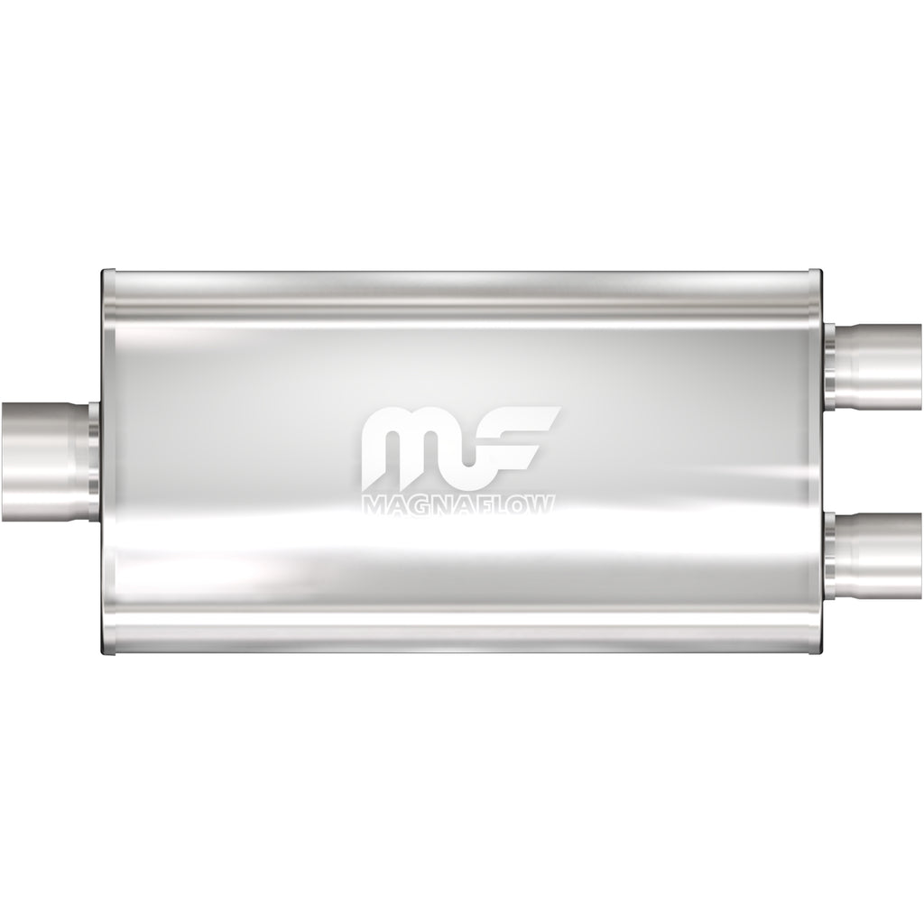 MagnaFlow Exhaust Products 12588 Straight-Through Performance Muffler; 3/2.5in. Center/Dual; 5x22x11 Body