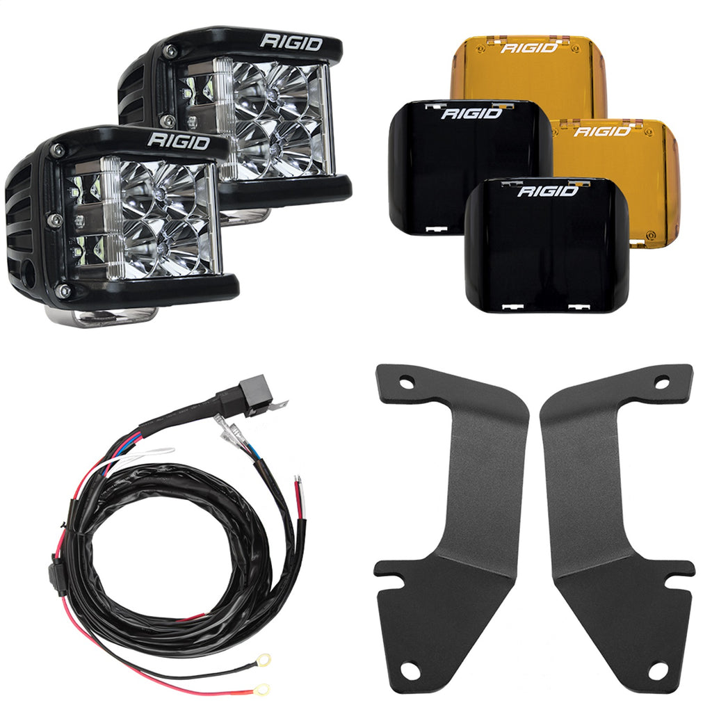 Rigid Industries 46705 RIGID 2014-2020 Toyota Tundra A-Pillar Light Kit; Includes D-SS Flood for Select Toyota Tundra