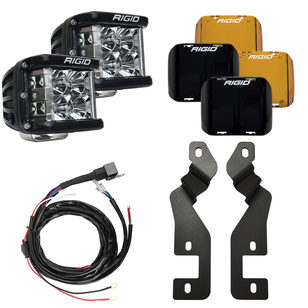 Rigid Industries 46710 2021 Ford Bronco Sport A-Pillar D-SS Series Side Shooter Light Mount Kit for Select Ford Bronco Sport