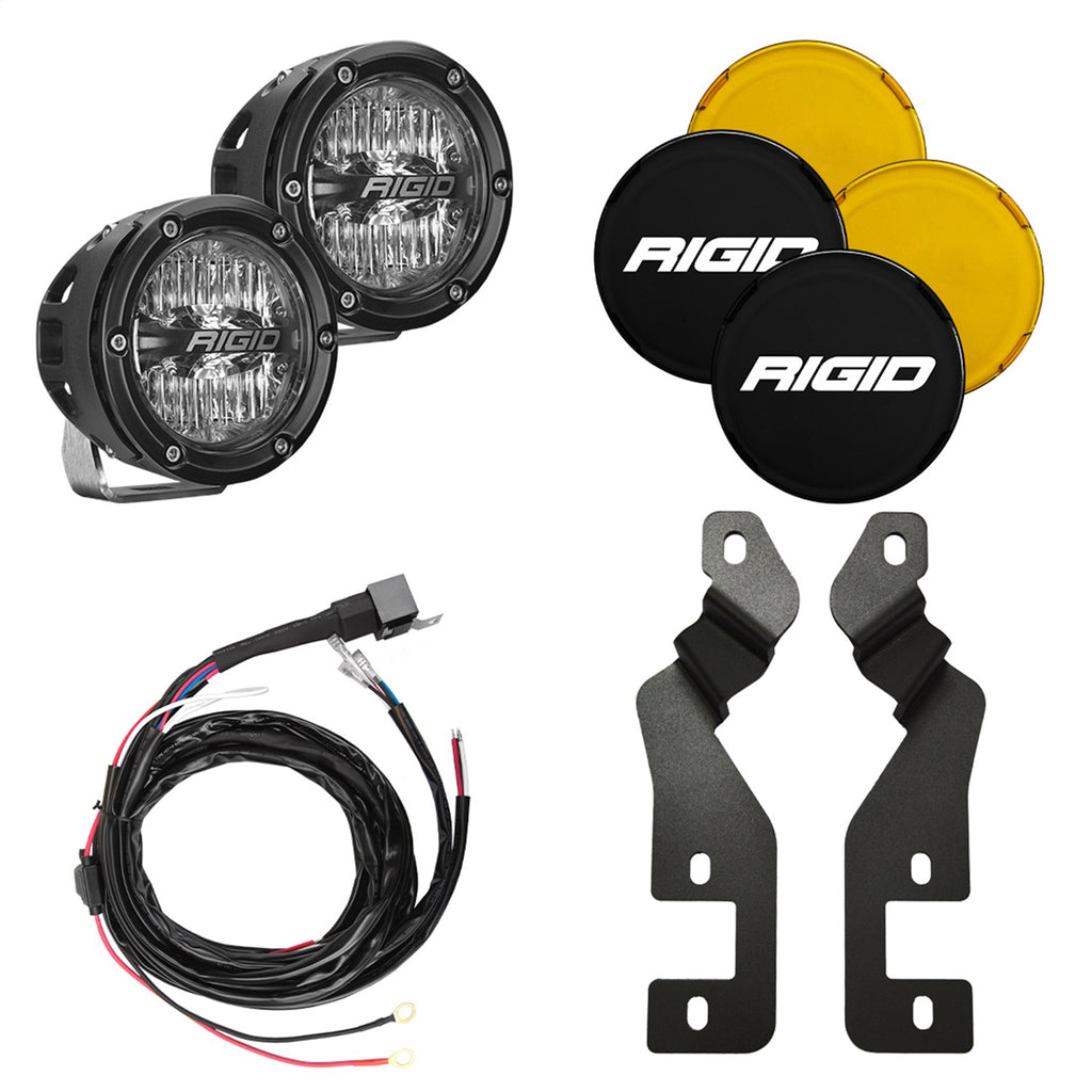 Rigid Industries 46711 2021 Ford Bronco Sport A-Pillar 4 Inch 360-Series Light Mount Kit for Select Ford Bronco Sport