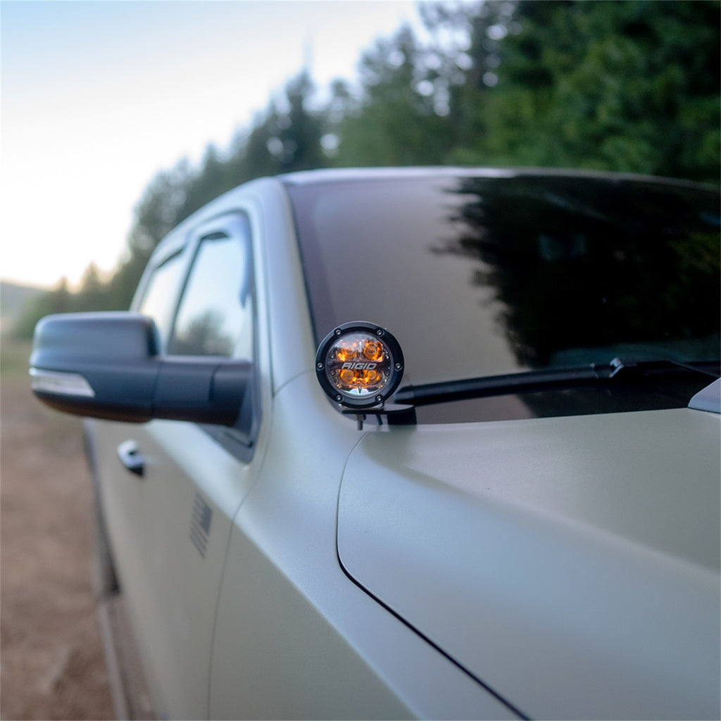 Rigid Industries 46717 2019+Dodge RAM 1500 and 2019+TRX A-Pillar LED Light Mounts for Select Ram