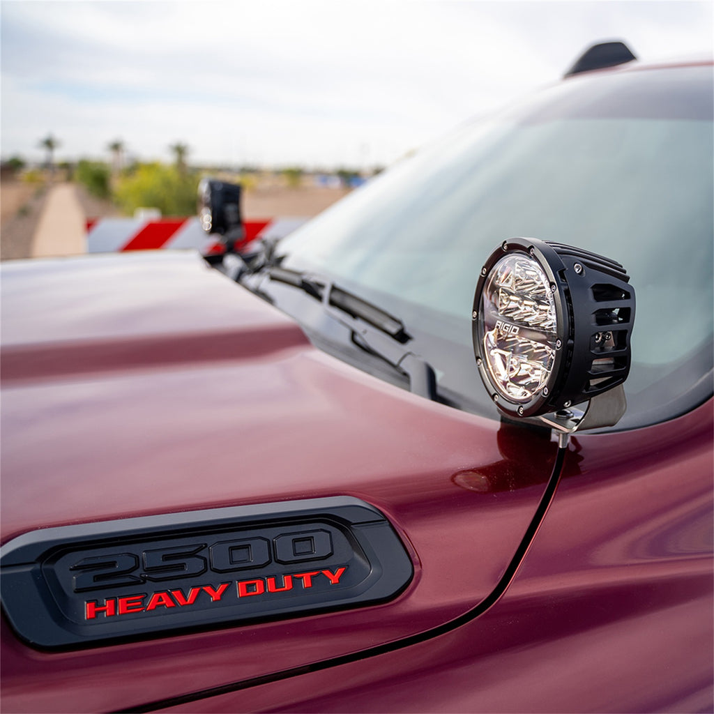 Rigid Industries 46719 2019+Dodge RAM 2500/3500 A-Pillar LED Light Mounts for Select Ram 2500, Ram