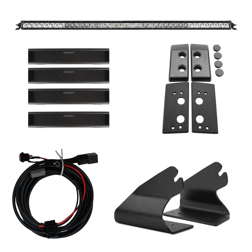 Rigid Industries 46724 2021 Bronco Roof Line Light Kit with a SR Spot/Flood Combo Bar Included for Select Ford Bronco