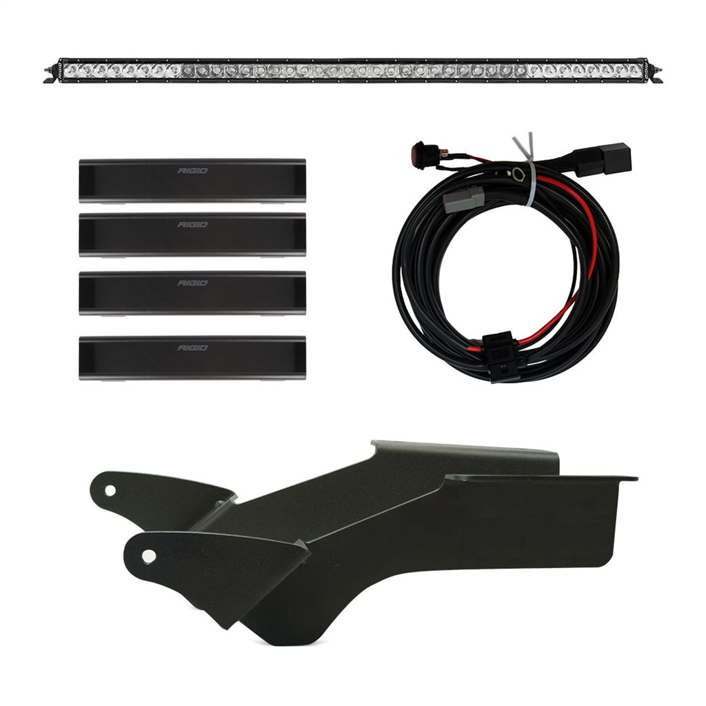 Rigid Industries 46726 2021 Bronco Roof Rack Light Kit with a SR Spot/Flood Combo Bar Included for Select Ford Bronco