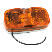 Load image into Gallery viewer, Grote 46783 Two-Bulb Square-Corner Clearance Marker Lights, Die-Cast