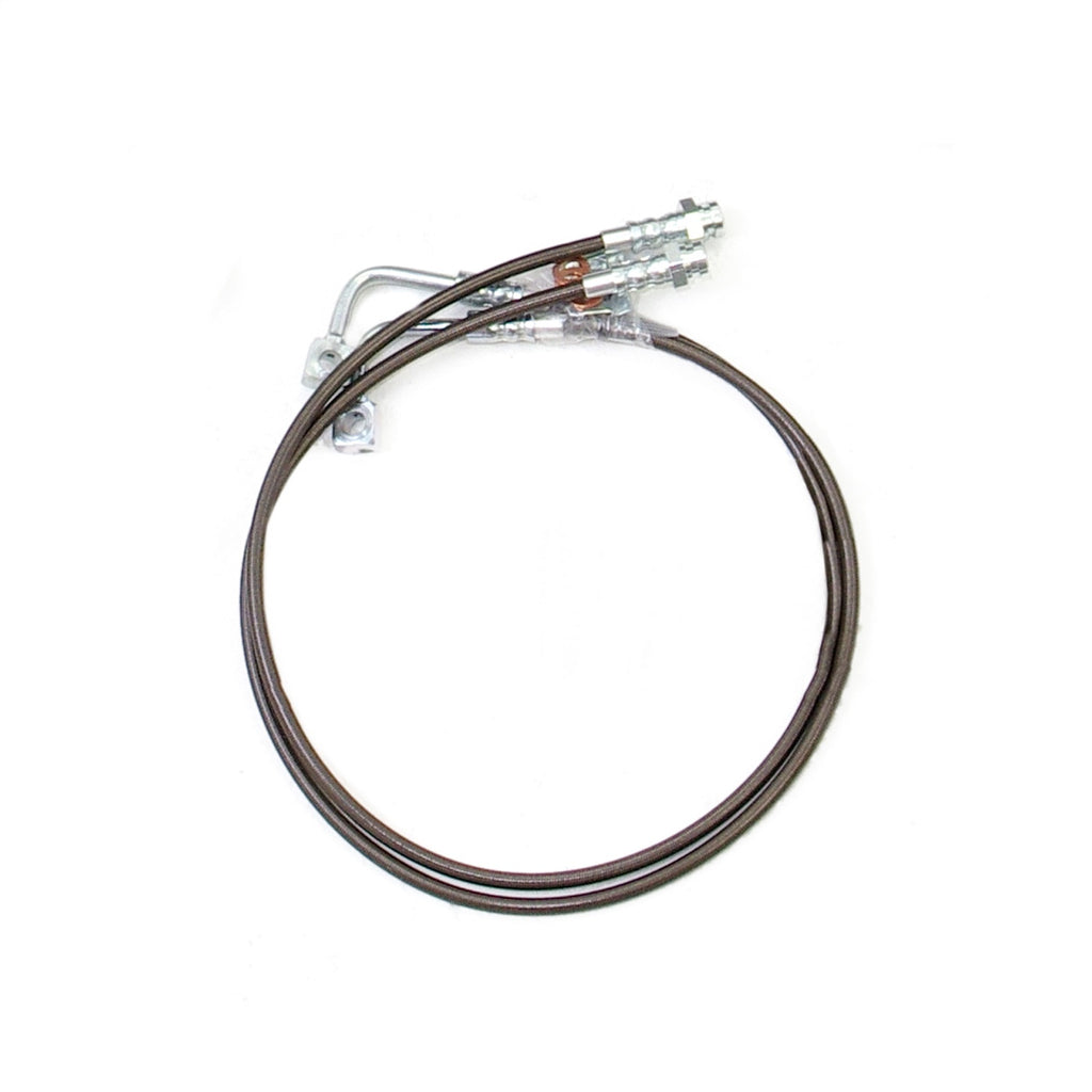ReadyLift 47-6430 Rear Braided Stainless Steel Brake Lines for Select Jeep Wrangler, Jeep Wrangler JK
