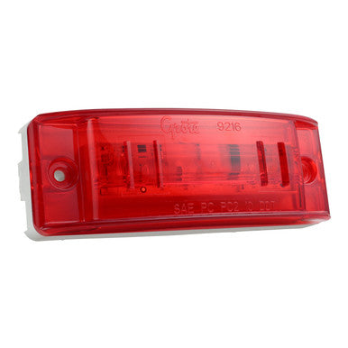 Grote 47162 SuperNova® Sealed Turtleback® II LED Clearance Marker Lights, Optic Lens, Male Pin
