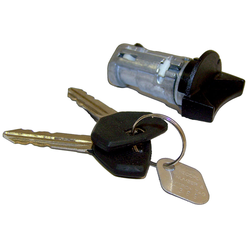 Crown Automotive Jeep Replacement 4723289K Ignition Cylinder Kit, w/ 2 Keys, Coded for Select 91-95 Jeep YJ, XJ, MJ ZJ