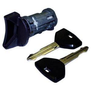 Crown Automotive Jeep Replacement 4723289K Ignition Cylinder Kit, w/ 2 Keys, Coded for Select 91-95 Jeep YJ, XJ, MJ ZJ