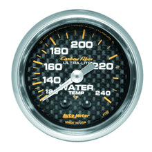 Load image into Gallery viewer, AutoMeter 4732 GAUGE, WATER TEMP, 2 1/16", 120-240?F, MECHANICAL, CARBON FIBER