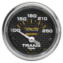 Load image into Gallery viewer, AutoMeter 4757 GAUGE, TRANSMISSION TEMP, 2 1/16", 100-250?F, ELECTRIC, CARBON FIBER