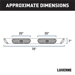Luverne 477078-401734 LUVERNE 477078-401734 Regal 7 Stainless Steel 78-Inch Truck Side Steps; Select F for Select Ford F-250 Super Duty, Ford F-350 Super Duty, Ford F-450 Super Duty, Ford F-550 Super Duty