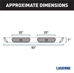 Luverne 477093-401449 LUVERNE 477093-401449 Regal 7 Stainless Steel 93-In Wheel to Wheel Truck Side St for Select Chevrolet Silverado HD, GMC Sierra HD