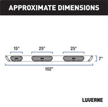 Load image into Gallery viewer, Luverne 477102-401536 LUVERNE 477102-401536 Regal 7 Stainless Steel 102-In Wheel to Wheel Truck Side S for Select Ford F-150 Lightning