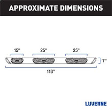 Load image into Gallery viewer, Luverne 477114-401449 LUVERNE 477114-401449 Regal 7 Stainless Steel 114-In Wheel to Wheel Side Steps; for Select Chevrolet Silverado HD, Chevrolet Silverado HD, GMC Sierra HD, GMC Sierra HD