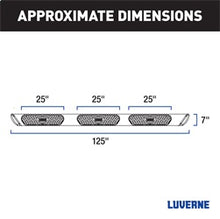 Load image into Gallery viewer, Luverne 477125-401733 LUVERNE 477125-401733 Regal 7 Stainless Steel 125-In Wheel to Wheel Side Steps; for Select Ford F-250 Super Duty, Ford F-350 Super Duty, Ford F-450 Super Duty