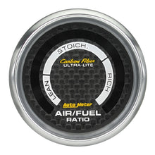 Load image into Gallery viewer, AutoMeter 4775 GAUGE, AIR/FUEL RATIO-NARROWBAND, 2 1/16", LEAN-RICH, LED ARRAY, CARBON FIBER