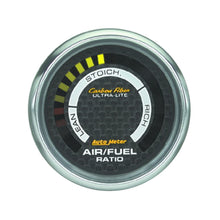 Load image into Gallery viewer, AutoMeter 4775 GAUGE, AIR/FUEL RATIO-NARROWBAND, 2 1/16", LEAN-RICH, LED ARRAY, CARBON FIBER