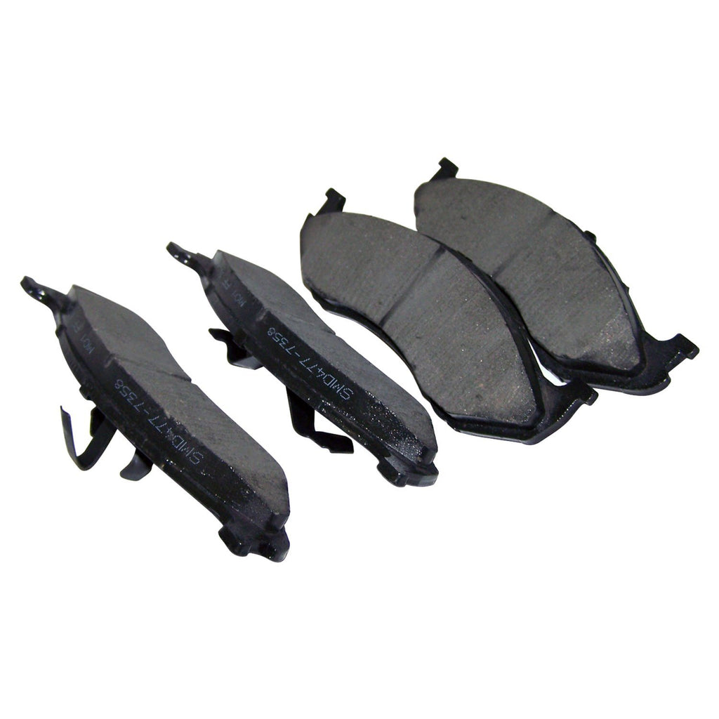 Crown Automotive Jeep Replacement 4778058TI Front Brake Pad Set for Jeep 1990-2006 TJ, YJ, XJ, MJ, ZJ Models for Select Jeep Cherokee, Jeep Comanche, Jeep Grand Cherokee, Jeep TJ, Jeep Wrangler