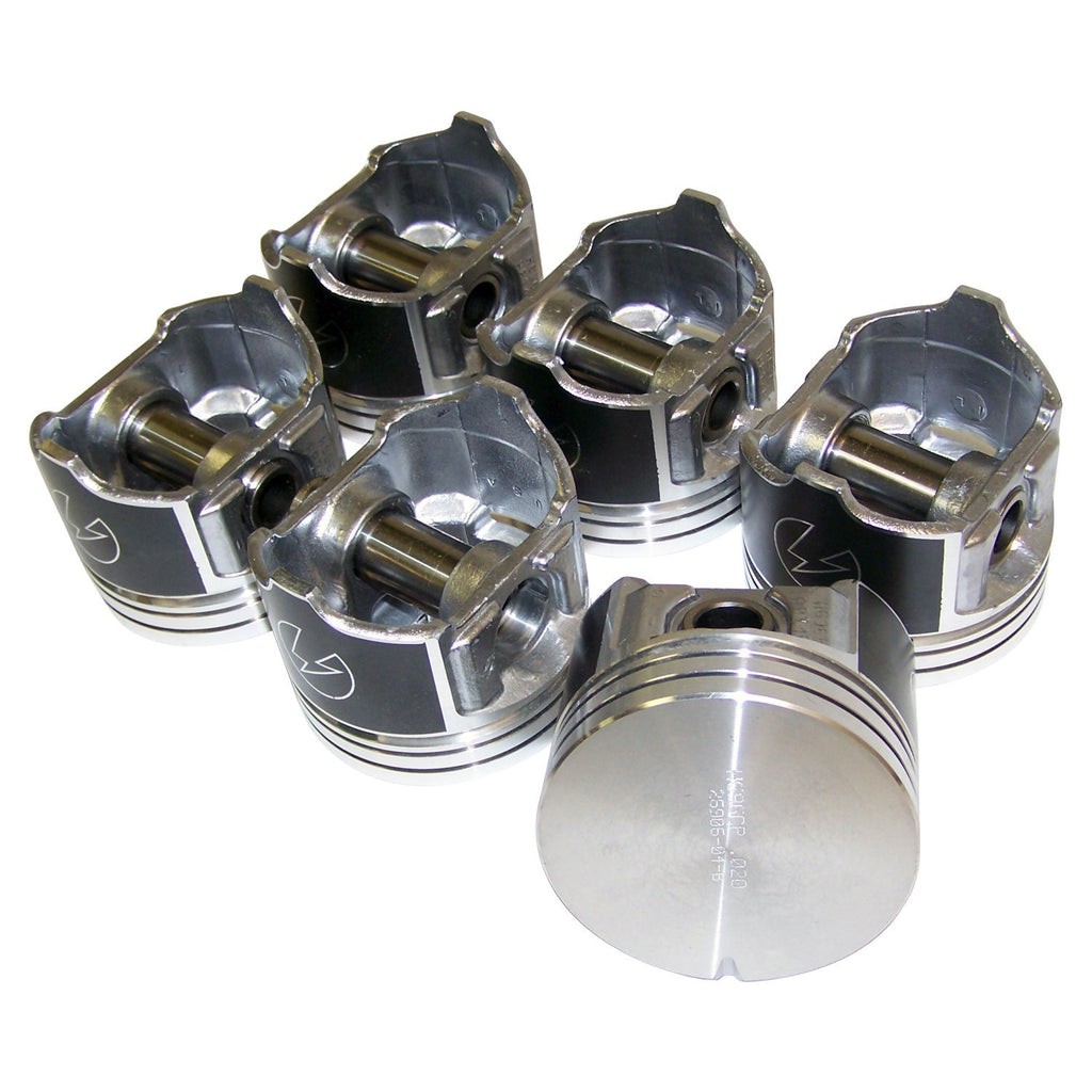 Crown Automotive Jeep Replacement 4778861PK20 .020" Oversized Pistons & Pin Set for 94-99 Dodge  Ram, Dakota & Durango w/ 3.9L for Select Dodge D150, Dodge D250, Dodge Dakota, Dodge Durango, Dodge Ram 1500, Dodge Ram Van, Dodge Ram 2500, Dodge Ram Van,