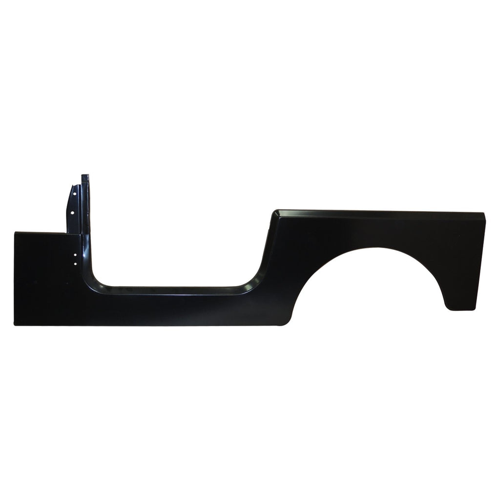 Crown Automotive Jeep Replacement 4798283 Left Side Panel, Black paintable without Jeep Logo for 76-95 CJ-7 & YJ Wrangler for Select Jeep CJ7, Jeep Wrangler