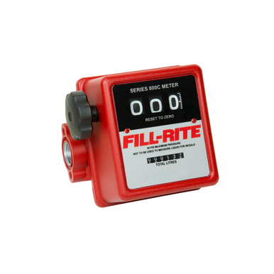 Fill-Rite Company 807CL 19-76Lpm 3-Digit Mechanical Fuel Transfer Meter, Liters