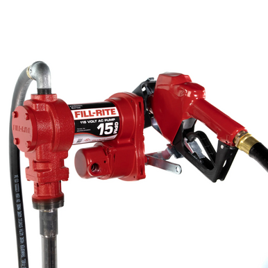 Fill-Rite Company FR610HA Fuel Transfer Pump w/Auto Nozzle, 15Gpm, 115V AC