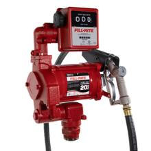 Load image into Gallery viewer, Fill-Rite Company FR701VL Heavy-Duty Fuel Transfer Pump w/Meter &amp; Nozzle, 20 GPM, 115V AC