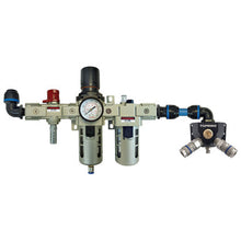 Load image into Gallery viewer, Topring 08.632 FRL Unit and Wall Manifold With 2 Steel Couplers 1/4 Industrial for 25 mm S08