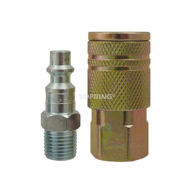 Topring 20.711C 1/4 Industrial Kit With Steel Quick Coupler 1/4 (F) NPT and Coupler Plug
