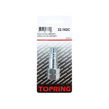 Load image into Gallery viewer, Topring 22.162C 1/2 Industrial Steel Coupler Plug 3/8 (F) NPT