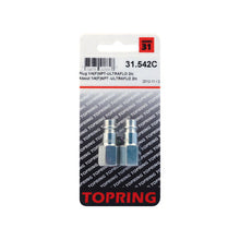 Load image into Gallery viewer, Topring 31.542C Ultraflo 7.8 mm Steel Coupler Plug 1/4 (F) NPT