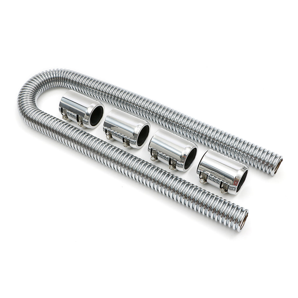 48-In.-Stainless-Steel-Radiator-Hose-Kit--Polished-Aluminum-Ends