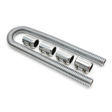 Load image into Gallery viewer, 48-In.-Stainless-Steel-Radiator-Hose-Kit--Polished-Aluminum-Ends